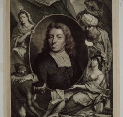 Portret van François Valentijn op 38-jarige leeftijd