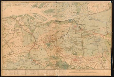 Topografische kaart van de omgeving van Geertruidenberg en Oosterhout