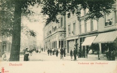 Prentbriefkaart van de Visstraat