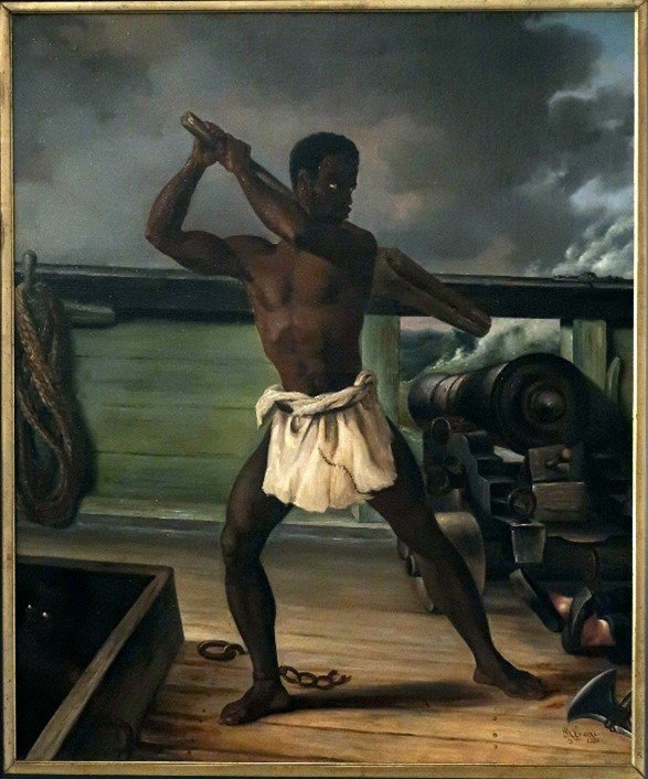 The rebellion of a slave on a slave ship The rebellion of a slave on a slave ship