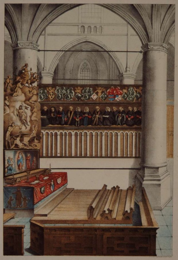 De Sint-Elisabeth's- of Van Beveren-kapel in de Grote Kerk, circa 1500