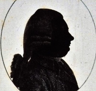 Silhouetafbeelding van Pieter van Braam.
