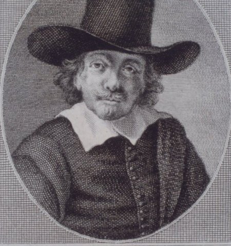 Portret van Jeremias de Decker. Gravure van R. Vinkeles naar het portret van Rembrandt, proefdruk voor de letter.
