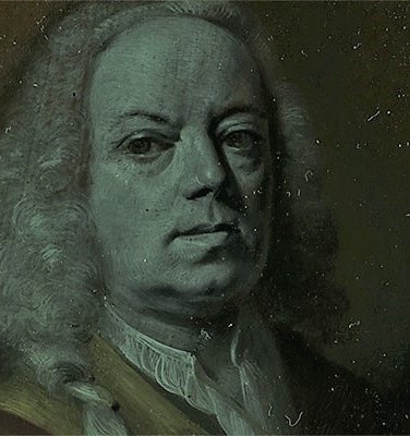 Miniatuurportret van Frans Greenwood door Aert Schouman uit 1740.