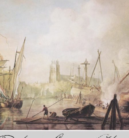 De Kalkhaven te Dordrecht waar de walvisvaarders gereed werden gemaakt voor het visseizoen.