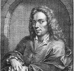 Portret van Arnold Houbraken, gravure van Dirk van Hoogstraten.