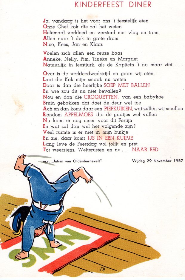 JVO kinder diner - 1957