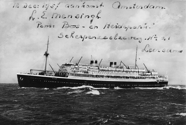 Schip de Johan van Oldenbarneveld - 1957