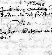 Ondertrouw in Leiden op 16 april 1595 Doctor Joos van (Menijen) met - jouffrouwe Catharina van van den Haege van Bredae.