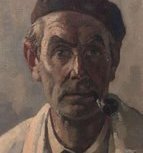 Zelfportret met rode baret (1951)
