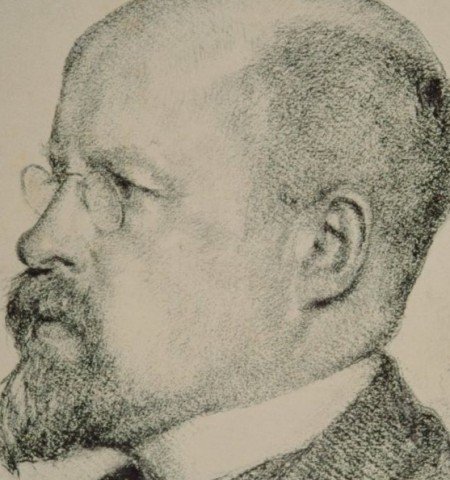 Getekend door F. Bobeldijk voor weekblad de Amsterdammer - Borstbeeld van Jan Pieter Veth op 52-jarige leeftijd - 1915