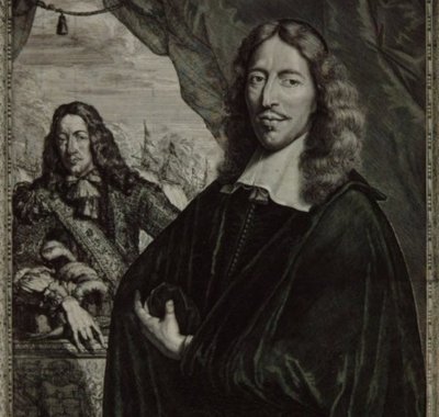 Portret van Johan de Witt met op de achtergrond zijn broer Cornelis en daaronder een tafereel van de moord.