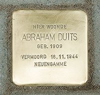 Stolperstein van Abraham Duits
